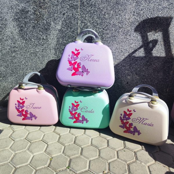 Set de maleta de cabina, maleta mediana y neceser personalizados